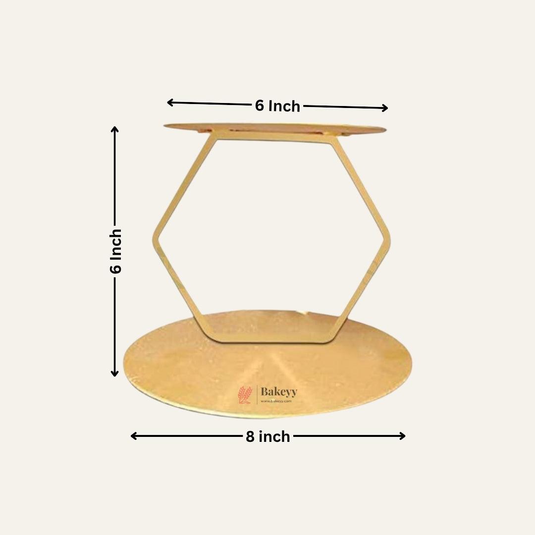 Hexagon Shape Floating Tier Spacer | Cake Stand - Bakeyy.com - India - Hexagon Shape Floating Tier Spacer | Cake Stand - Default Title