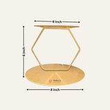 Hexagon Shape Floating Tier Spacer | Cake Stand - Bakeyy.com - India - Hexagon Shape Floating Tier Spacer | Cake Stand - Default Title