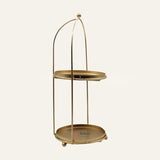 Handicrafts Gold Metal Cake Stand – Tier Cake Stand – Side Bar Floating Tier Spacer - Bakeyy.com - India - Handicrafts Gold Metal Cake Stand – Tier Cake Stand – Side Bar Floating Tier Spacer - Default Title