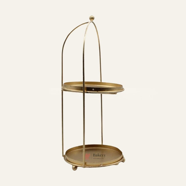 Handicrafts Gold Metal Cake Stand – Tier Cake Stand – Side Bar Floating Tier Spacer - Bakeyy.com - India - Handicrafts Gold Metal Cake Stand – Tier Cake Stand – Side Bar Floating Tier Spacer - Default Title