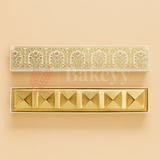 11.5x2 Inches | Rigid Chocolate Box with 6 Cavities | Floral Print | Sweet box | 1 Piece