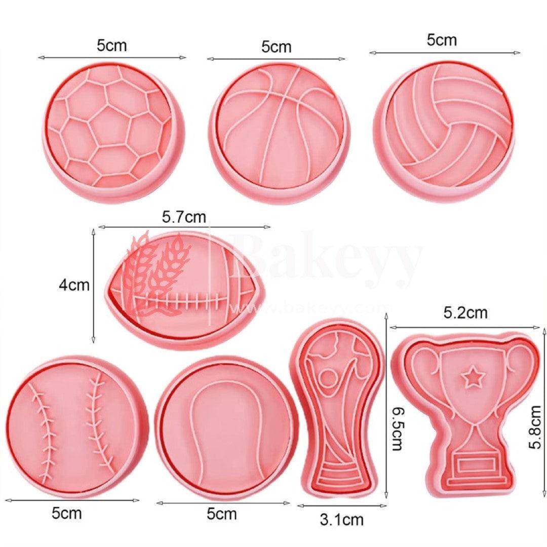 8Pcs Biscuit Mould, Non-stick Multi-purpose DIY Cartoon Biscuit Baking Mould, BPA Free, Football Rugby Cookie Template, Kitchen Tools Pink - Bakeyy.com - India - 8Pcs Biscuit Mould, Non-stick Multi-purpose DIY Cartoon Biscuit Baking Mould, BPA Free, Football Rugby Cookie Template, Kitchen Tools Pink - Default Title