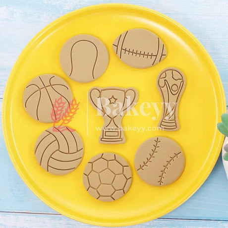 8Pcs Biscuit Mould, Non-stick Multi-purpose DIY Cartoon Biscuit Baking Mould, BPA Free, Football Rugby Cookie Template, Kitchen Tools Pink - Bakeyy.com - India - 8Pcs Biscuit Mould, Non-stick Multi-purpose DIY Cartoon Biscuit Baking Mould, BPA Free, Football Rugby Cookie Template, Kitchen Tools Pink - Default Title