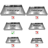 8x10 inch Aluminum Rectangle Cake Pan Mold - Bakeyy.com - India - 8x10 inch Aluminum Rectangle Cake Pan Mold - Default Title