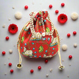 20x20 CM Fancy Potli Bag Return Gifts For Ladies MultiColour - Bakeyy.com - India - 20x20 CM Fancy Potli Bag Return Gifts For Ladies MultiColour - Default Title