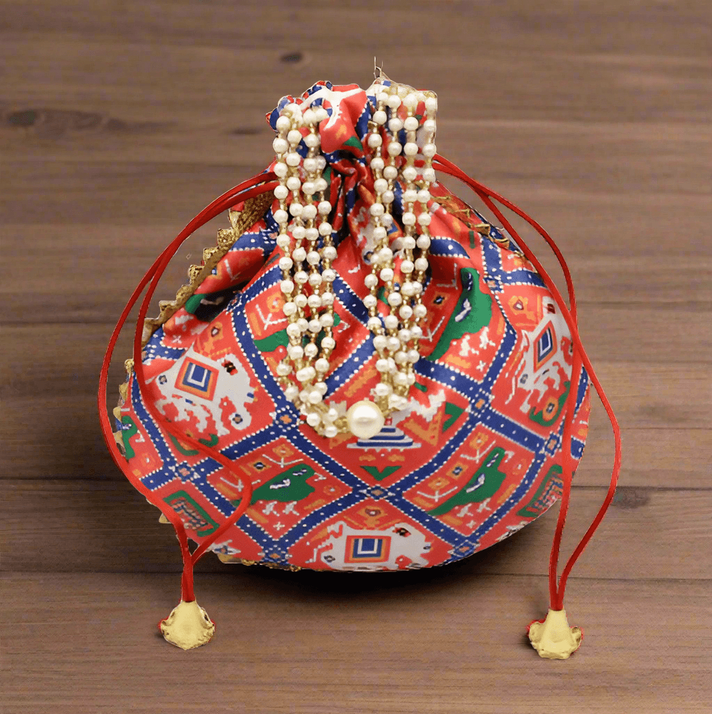 20x24 CM Fancy Potli Bag Return Gifts For Ladies | Multicolour - Bakeyy.com - India - 20x24 CM Fancy Potli Bag Return Gifts For Ladies | Multicolour - Default Title
