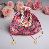 20x24 CM Fancy Potli Bag Return Gifts For Ladies | Multicolour - Bakeyy.com - India - 20x24 CM Fancy Potli Bag Return Gifts For Ladies | Multicolour - Default Title