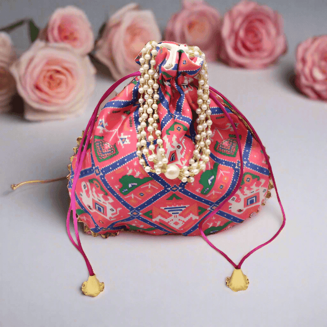 20x24 CM Fancy Potli Bag Return Gifts For Ladies | Multicolour - Bakeyy.com - India - 20x24 CM Fancy Potli Bag Return Gifts For Ladies | Multicolour - Default Title