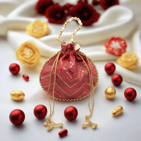 |20x24Cm| Fancy Potli Bag Return Gifts For Ladies | MultiColour - Bakeyy.com - India - |20x24Cm| Fancy Potli Bag Return Gifts For Ladies | MultiColour - Default Title