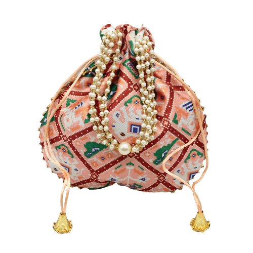 8x9 Fancy Potli Bag Return Gifts For Ladies | Multicolour - Bakeyy.com