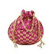 8x9 Fancy Potli Bag Return Gifts For Ladies | Rose Pink Colour - Bakeyy.com - India - 8x9 Fancy Potli Bag Return Gifts For Ladies | Rose Pink Colour - Default Title