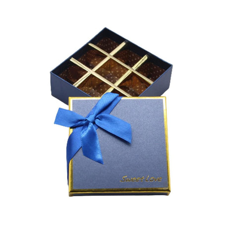 9 Cavity Hard Chocolate Box | Blue Colour - Bakeyy.com - India - 9 Cavity Hard Chocolate Box | Blue Colour - Default Title