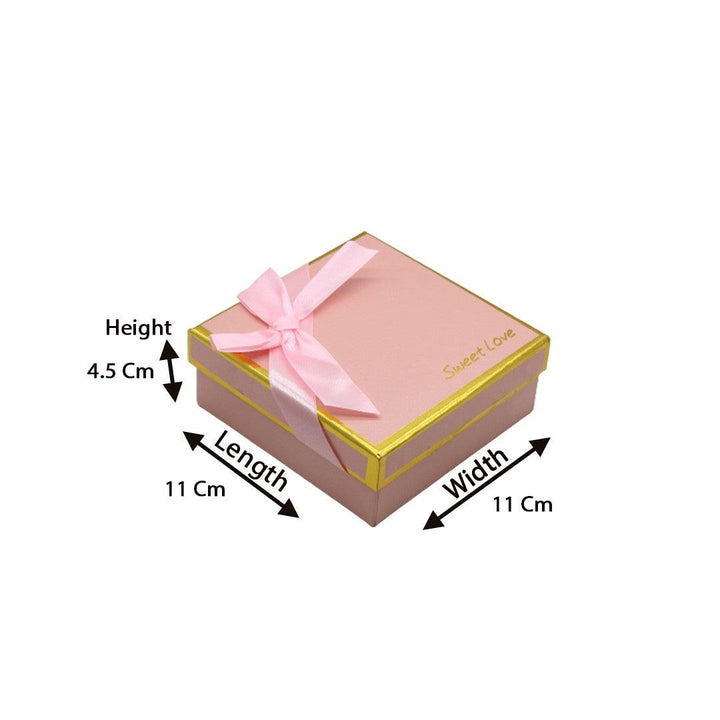 9 Cavity Hard Chocolate Box | Pink Colour - Bakeyy.com