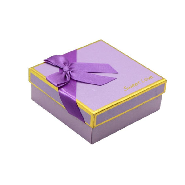 9 Cavity Hard Chocolate Box | Purple Colour - Bakeyy.com