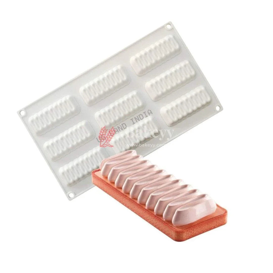 9-cavity-silicon-3d-rectangle-shape-entremet-cake-mould-mousse-mould-bakeyy-com-4 - Bakeyy.com