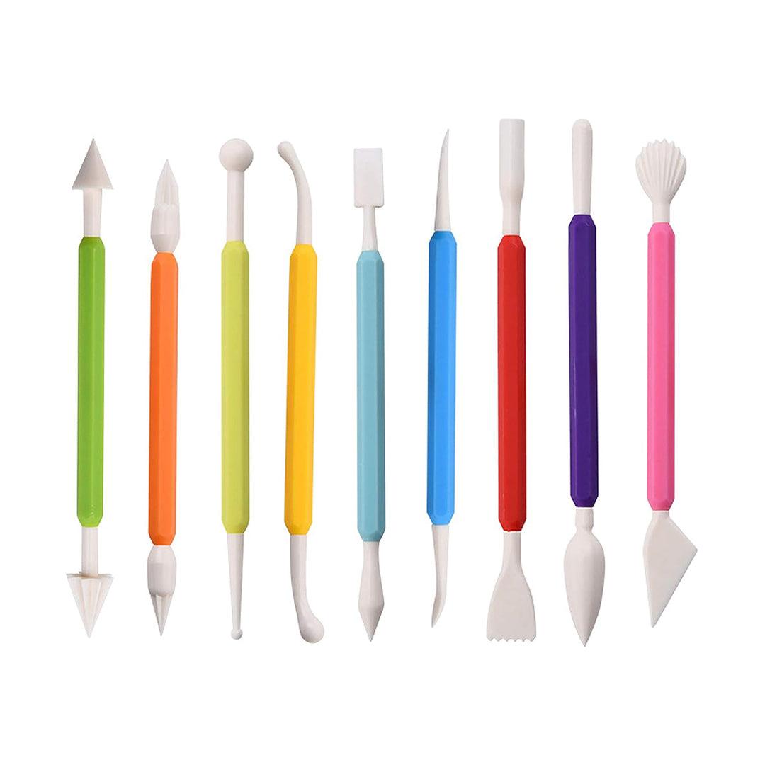 9 Pieces Clay Tools, Plastic Sculpting Tools Polymer Clay Tools Clay Tools Sculpting Ceramic Pottery Tool Kit for Shaping and Sculpting - Bakeyy.com - India - 9 Pieces Clay Tools, Plastic Sculpting Tools Polymer Clay Tools Clay Tools Sculpting Ceramic Pottery Tool Kit for Shaping and Sculpting - Default Title