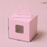 Pink Color Cupcake Box | With Handle & Without Handle | Multiple Capacities Available | Pack of 10