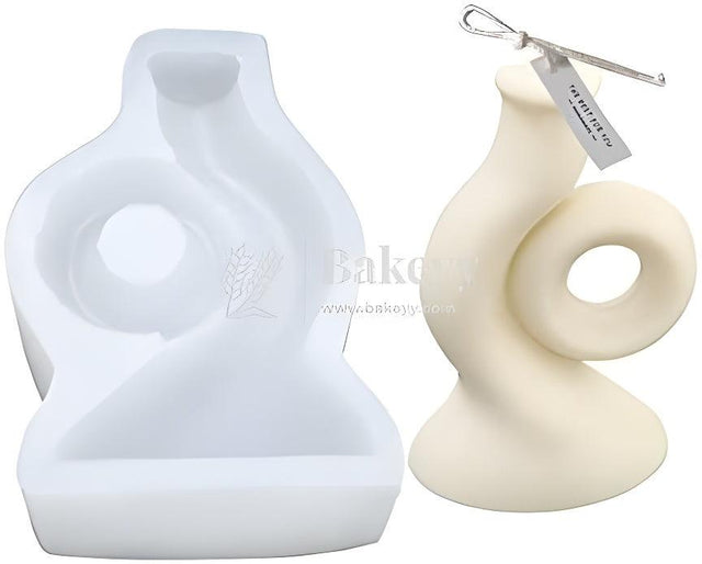 Vase Candle Silicone Mould | Cake Mould Fondant Decorating Cake - Bakeyy.com - India - Vase Candle Silicone Mould | Cake Mould Fondant Decorating Cake - Default Title