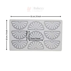 9CavityFanShapeSiliconeChocolateMould_1 - Bakeyy.com