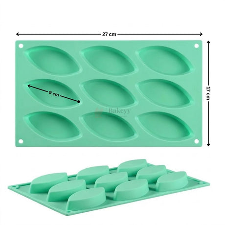 9 Cavity Teardrop Leaf Silicone Multi-Purpose Mould | Pack of 1