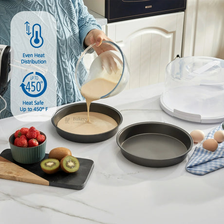 9 Inch Pizza Pan | Round Baking Tray for Pizza, Breads & Desserts | Pack of 1