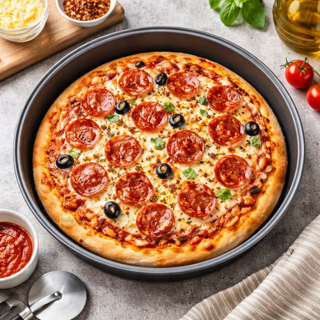 9 Inch Pizza Pan | Round Baking Tray for Pizza, Breads & Desserts | Pack of 1