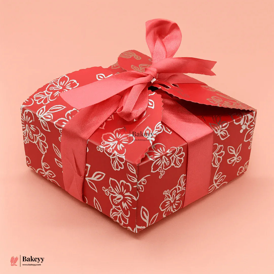 Gift Box | Pack Of 10 | Chocolate Packing Box | Return Gift Box | Red Colour | Large