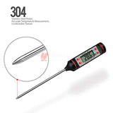 Black Food Thermometer, Digital Cooking Round Instant Read Meat Kitchen Thermometer With Pen | TP 1 - Bakeyy.com - India - Black Food Thermometer, Digital Cooking Round Instant Read Meat Kitchen Thermometer With Pen | TP 1 - Default Title