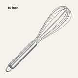 10 Inch| Stainless Steel Balloon Whisk | Durable & Ergonomic Kitchen Tool |For Baking & Cooking| 1 Piece - Bakeyy.com - India - 10 Inch| Stainless Steel Balloon Whisk | Durable & Ergonomic Kitchen Tool |For Baking & Cooking| 1 Piece - Default Title