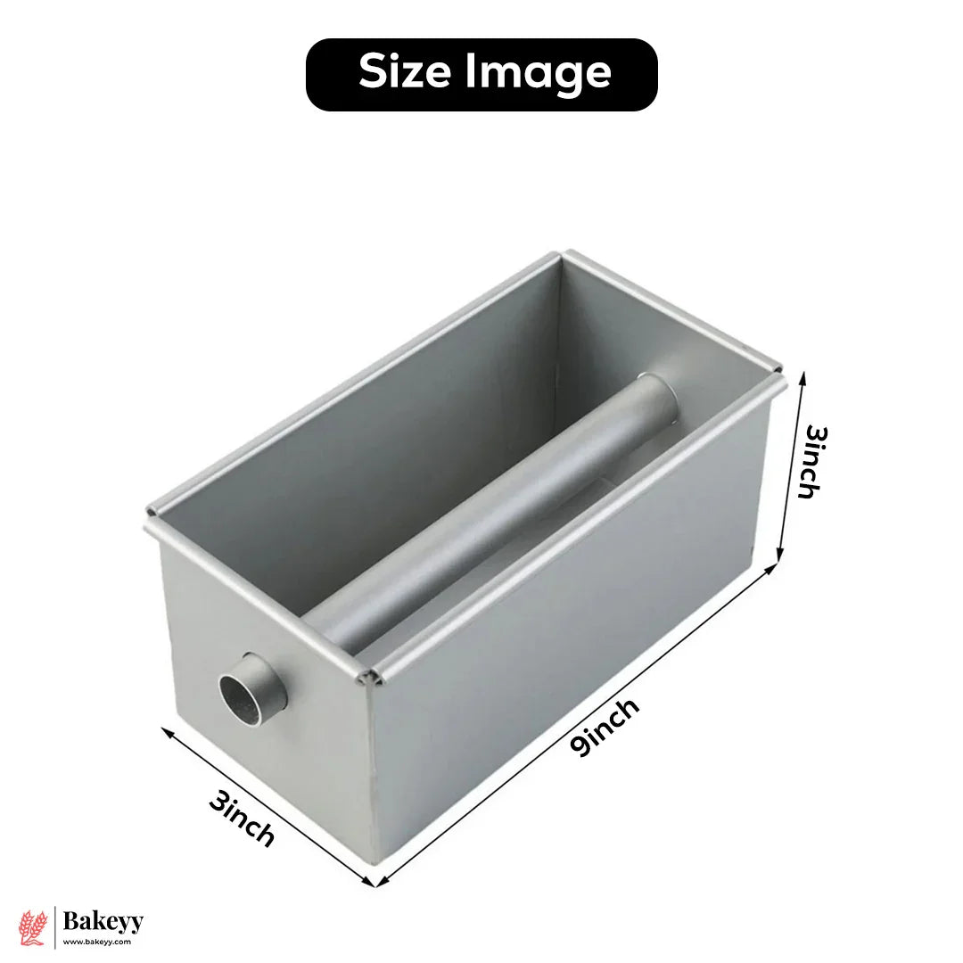 9x3x3" Aluminium Travel Cake Tin with Lid