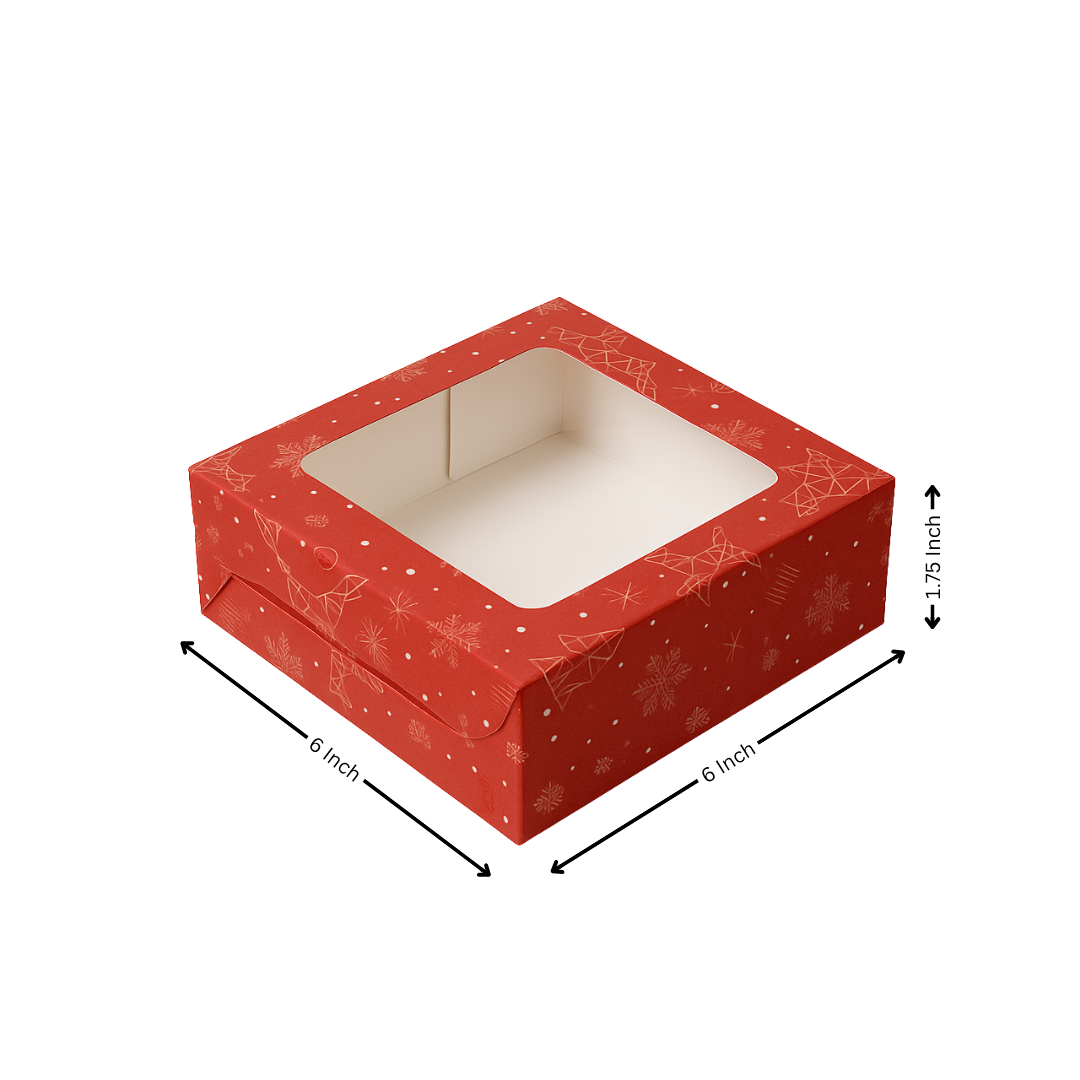 Coloured Brownie Boxes | Perfect for Brownies, Cookies | Pack of 10