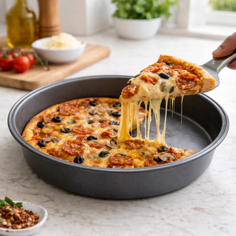 9 Inch Pizza Pan | Round Baking Tray for Pizza, Breads & Desserts | Pack of 1