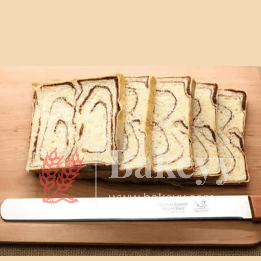 14 Inch Bread Knife Wooden Handle | Stainless Steel Blade with Strong Grip | Wooden Handle - Bakeyy.com - India - 14 Inch Bread Knife Wooden Handle | Stainless Steel Blade with Strong Grip | Wooden Handle - Default Title