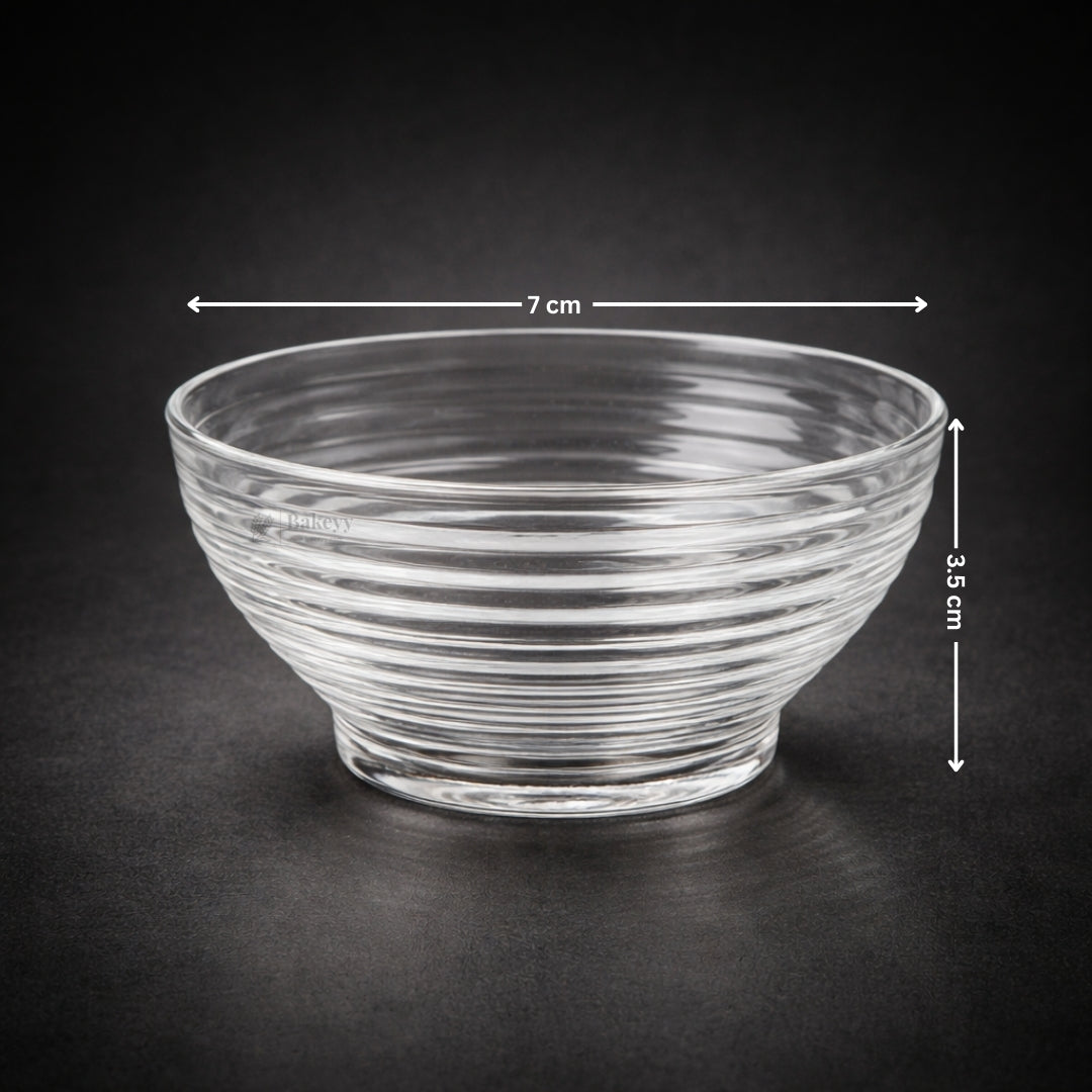 Round Plastic Sauce & Dip Bowl | D47 | Transparent Serving Bowl | 2 Size Options | Assorted Pack Sizes