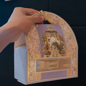 Embossed Arch Goodie Box with Window & Handle | 3 Designs | Pack of 1