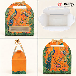 Embossed Arch Goodie Box with Window & Handle | 3 Designs | Pack of 1