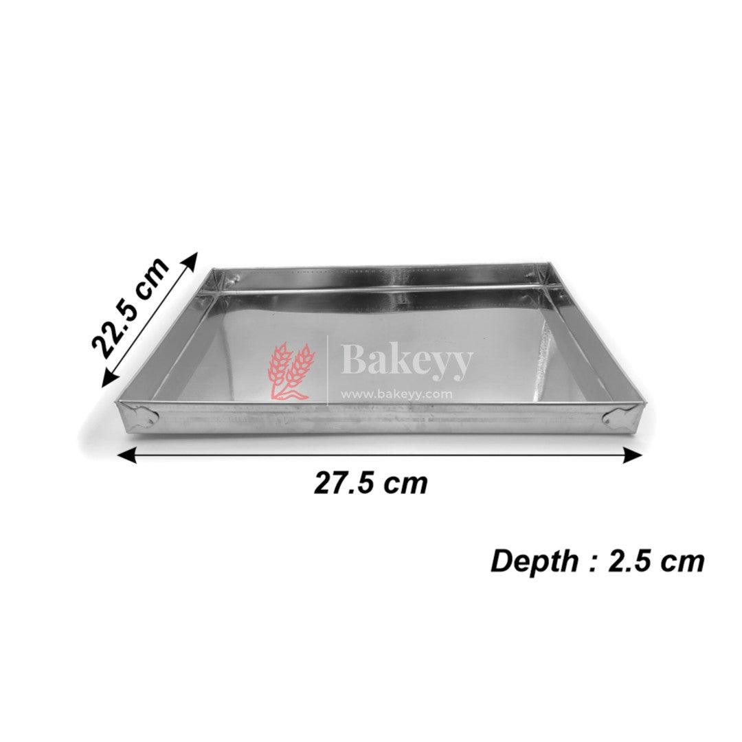 9x11 inch Aluminum Rectangle Cake Pan Mold - Bakeyy.com - India - 9x11 inch Aluminum Rectangle Cake Pan Mold - Default Title