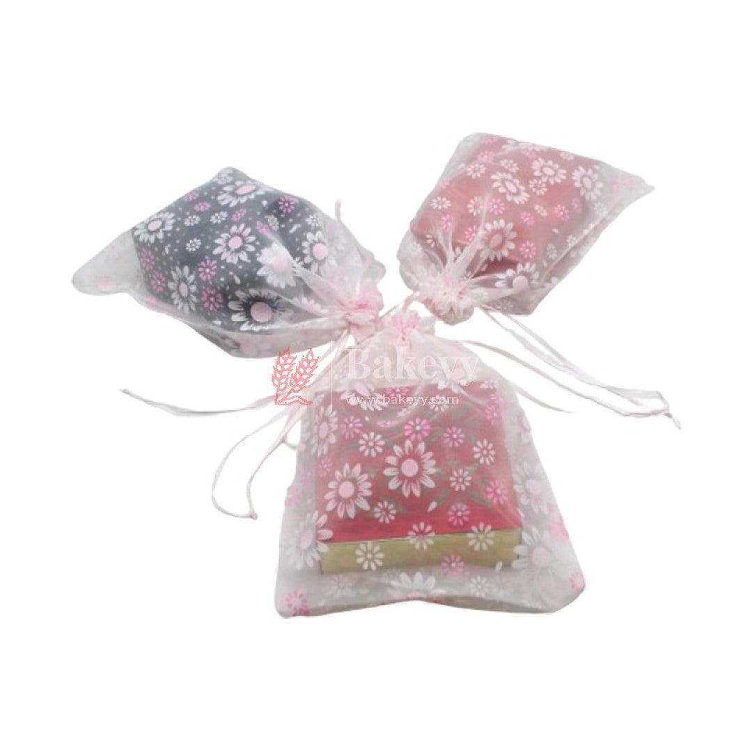 22x31 CM | Floral Designs Organza Potli Bags | Pack of 50 | Light Pink Color | Candy Bag | Pack of 50 - Bakeyy.com - India - 22x31 CM | Floral Designs Organza Potli Bags | Pack of 50 | Light Pink Color | Candy Bag | Pack of 50 - Default Title
