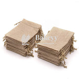 22x31 CM | Jute Potli Bag | Gift Return Gifts Bags| Natural Jute Colour | Drawstring Bags - Bakeyy.com - India - 22x31 CM | Jute Potli Bag | Gift Return Gifts Bags| Natural Jute Colour | Drawstring Bags - Pack Of 10 / 9x12 Inch