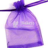 22x31 cm | Organza Potli Bags | Purple Colour | Candy Bag | - Bakeyy.com - India - 22x31 cm | Organza Potli Bags | Purple Colour | Candy Bag | - Pack Of 50 / 22x31 cm / 9x12 inch / Purple