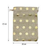 22x31 CM | Original Printed | Printed Potli Jute Bag | Gift Return Gifts Bags | Drawstring Bags | Pack Of 10 - Bakeyy.com - India - 22x31 CM | Original Printed | Printed Potli Jute Bag | Gift Return Gifts Bags | Drawstring Bags | Pack Of 10 - Default Title