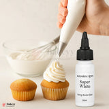 Sugarin Super White Icing Color Gel – 30ml | Intense Red Gel Color for Cakes, Cupcakes & Desserts - Bakeyy.com - India - Sugarin Super White Icing Color Gel – 30ml | Intense Red Gel Color for Cakes, Cupcakes & Desserts - Default Title