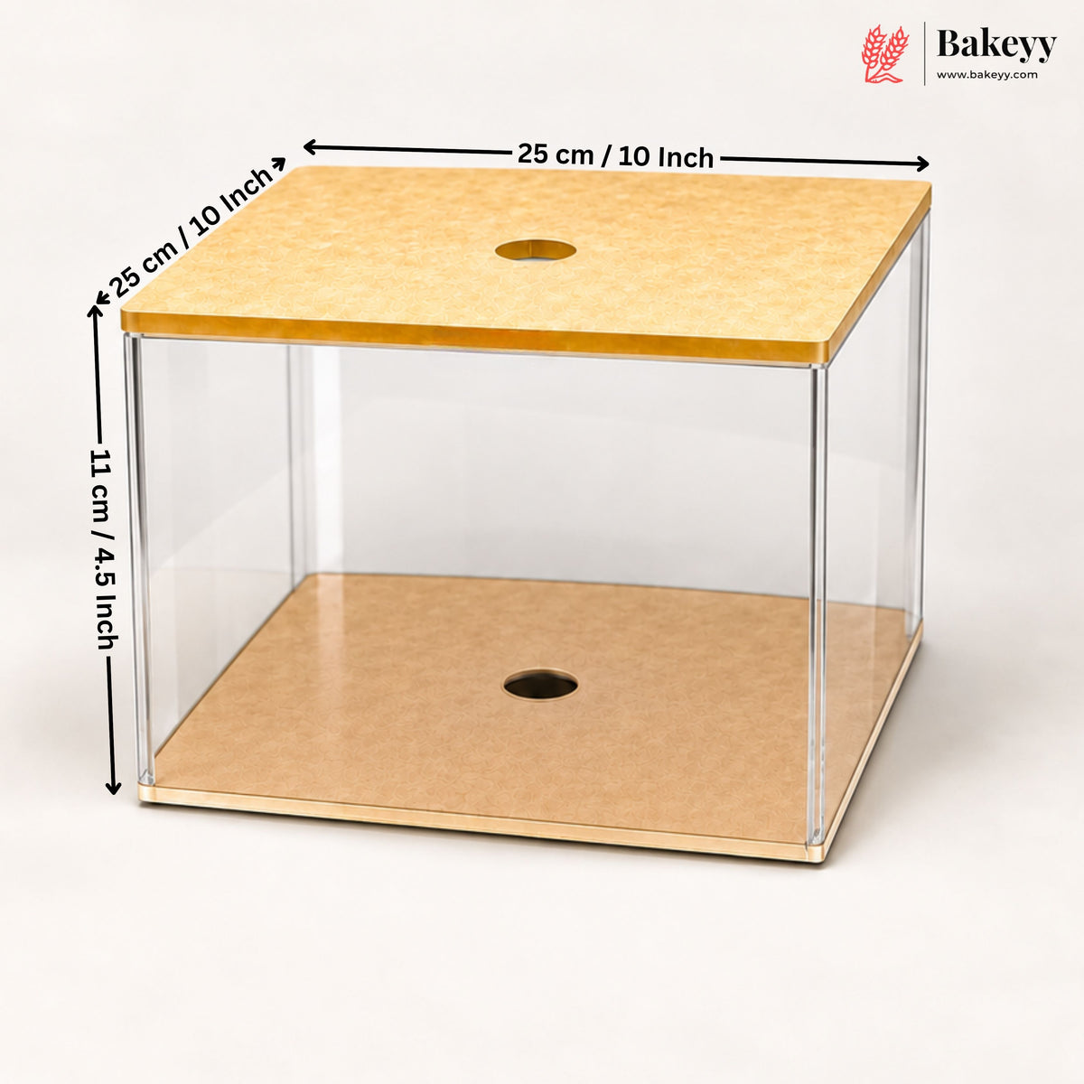 Acrylic Spacer | Cake Separator Stand | Round, Square & Hexagon | 3 Sizes | Pack of 1