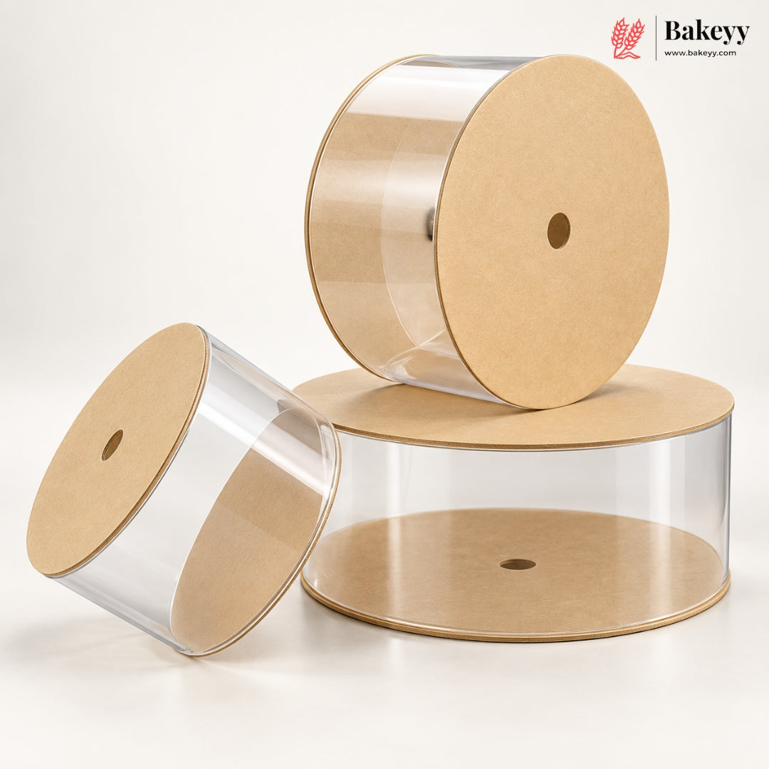 Acrylic Spacer | Cake Separator Stand | Round, Square & Hexagon | 3 Sizes | Pack of 1