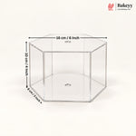 Acrylic Spacer | Cake Separator Stand | Round, Square & Hexagon | 3 Sizes | Pack of 1