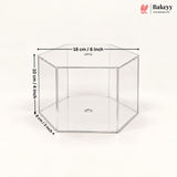 Acrylic Spacer | Cake Separator Stand | Round, Square & Hexagon | 3 Sizes | Pack of 1