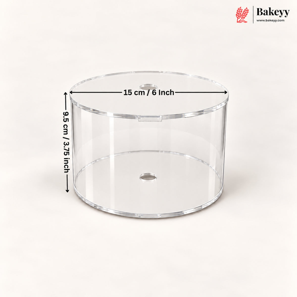 Acrylic Spacer | Cake Separator Stand | Round, Square & Hexagon | 3 Sizes | Pack of 1