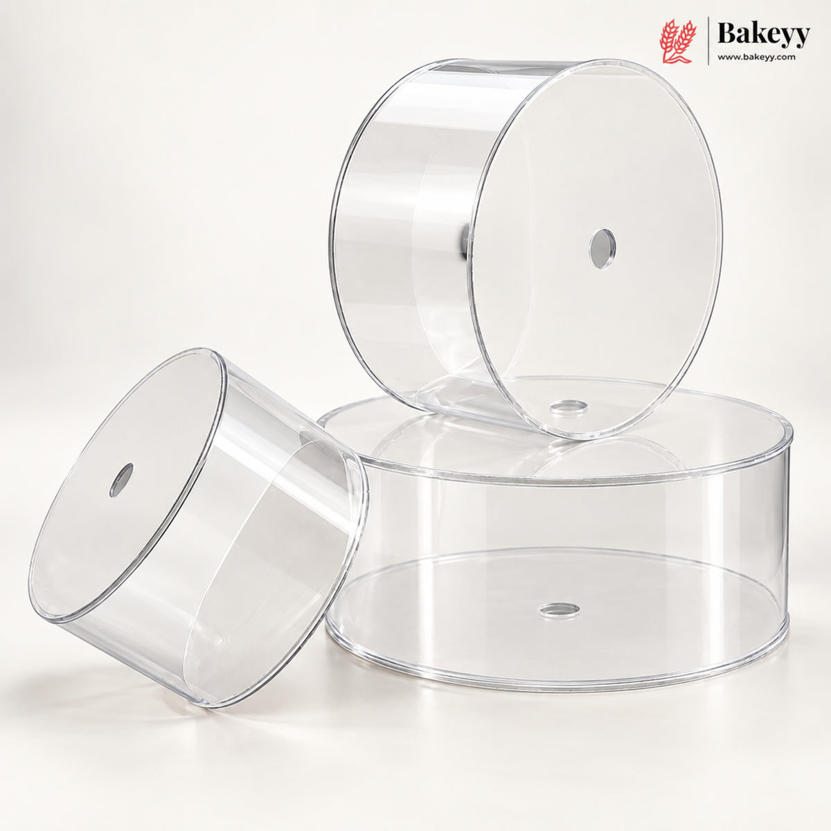 Acrylic Spacer | Cake Separator Stand | Round, Square & Hexagon | 3 Sizes | Pack of 1
