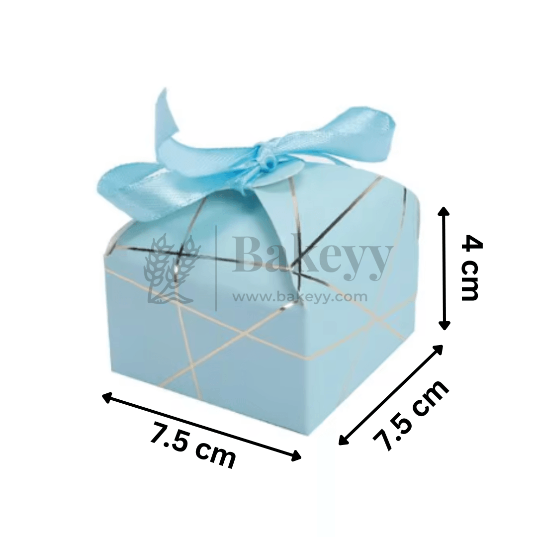 Striped Style Gift Box | Pack Of 10 | Wedding Gift Box | Candy Box | Return Gift Box | - Bakeyy.com - India - Striped Style Gift Box | Pack Of 10 | Wedding Gift Box | Candy Box | Return Gift Box | - Pink