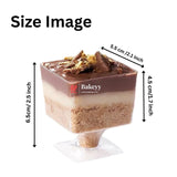 Clear Acrylic Dessert Cups | Pack Of 25 | D15 - Bakeyy.com - India - Clear Acrylic Dessert Cups | Pack Of 25 | D15 - Default Title